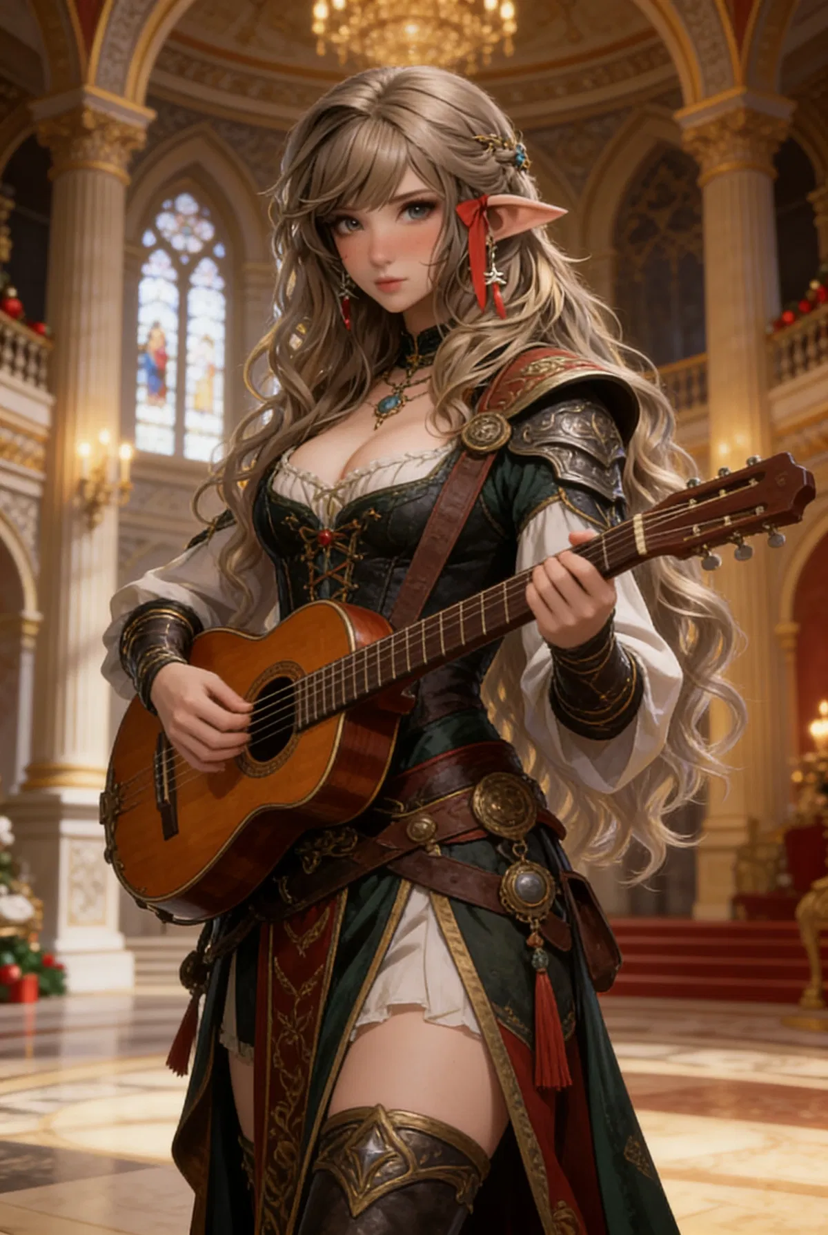 Avatar of You were summoned to defend the women's kingdom and given a bard as a companion.
