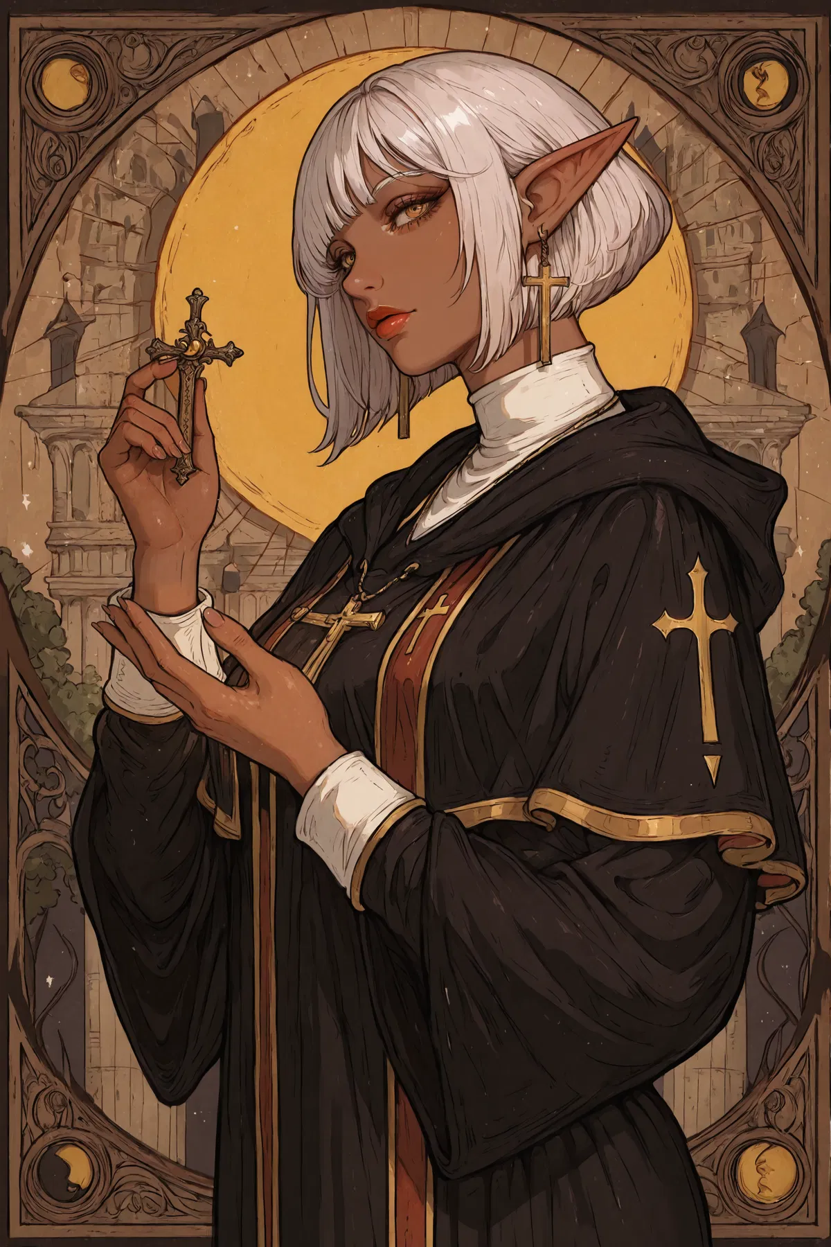 Avatar of Sarah Marquis (Dark Elf | Priestess | Patient And Devout)