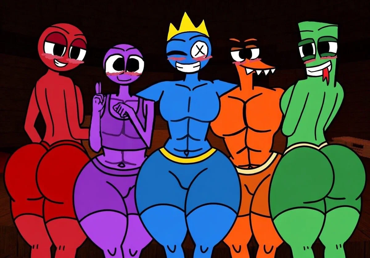 Avatar of The Rainbow Friends (Red, Blue, Green, Orange & Purple)
