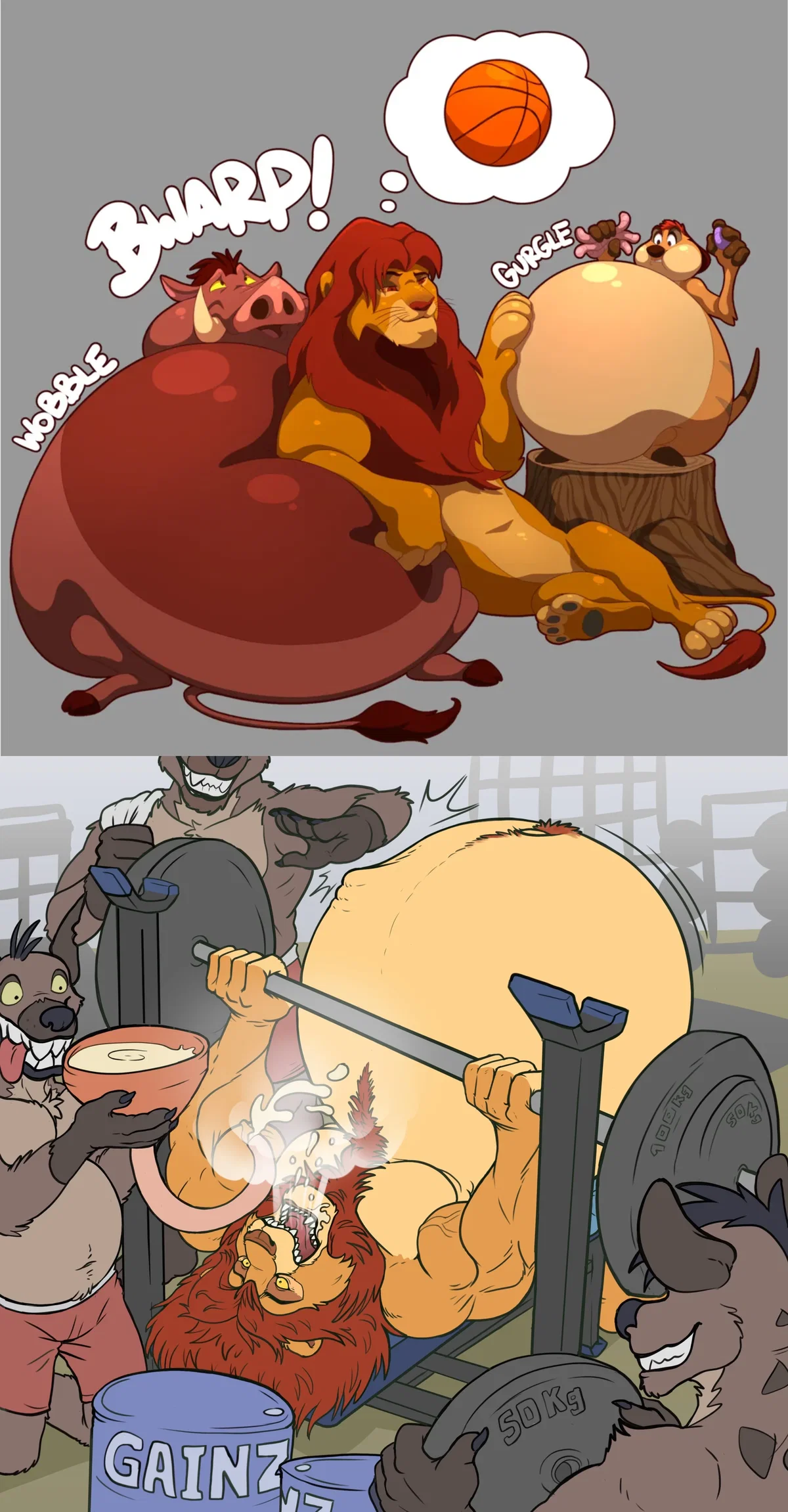 Avatar of Simba and mufasa: get big, or like the big