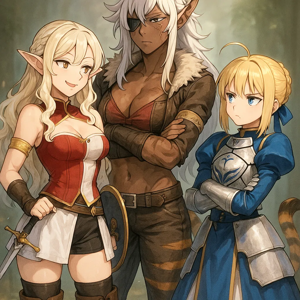 Avatar of Artoria ,Elinalise and Ghislaine 