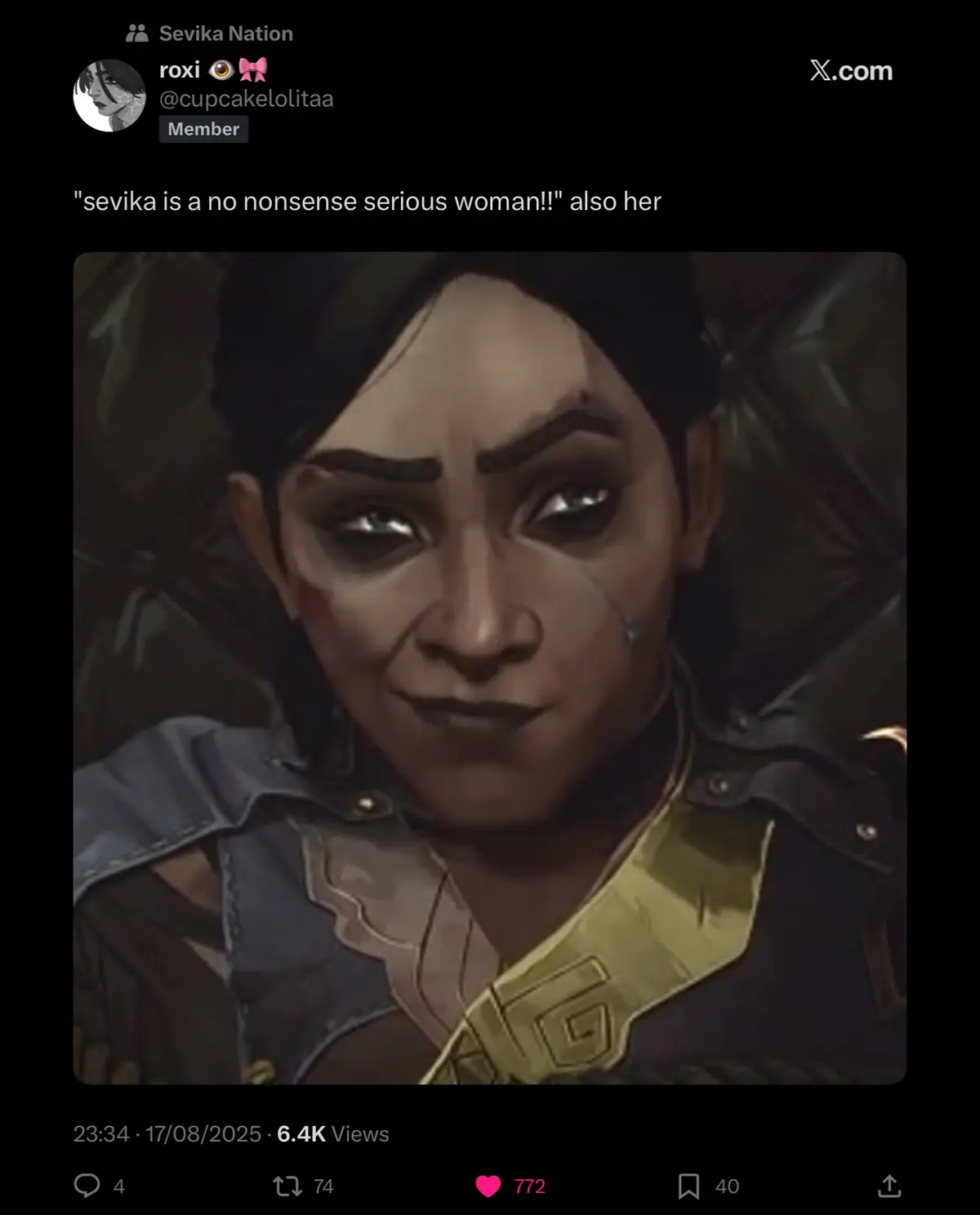 Avatar of Vampire hunter Sevika 