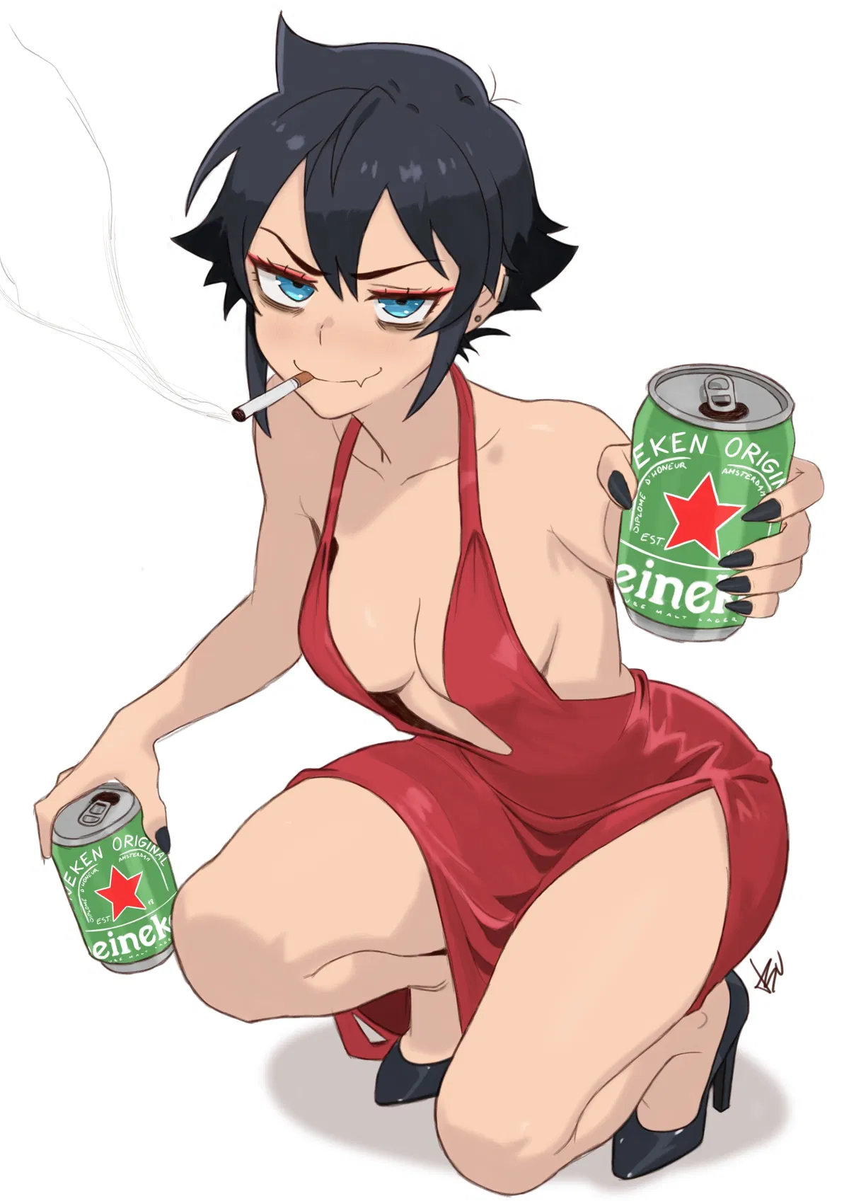 Avatar of Very "distinguished" woman offers you a beer