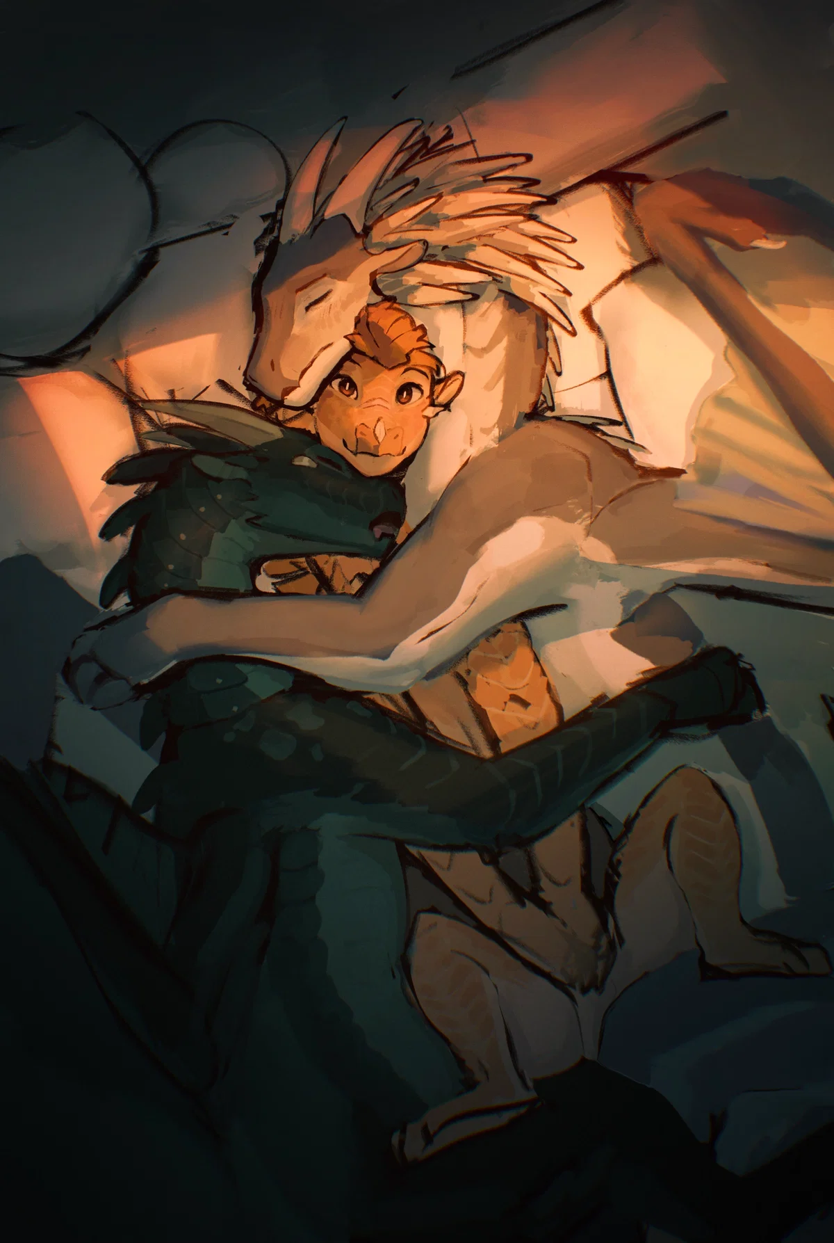 Avatar of Winter and Moonwatcher [WOF || Wings of fire]