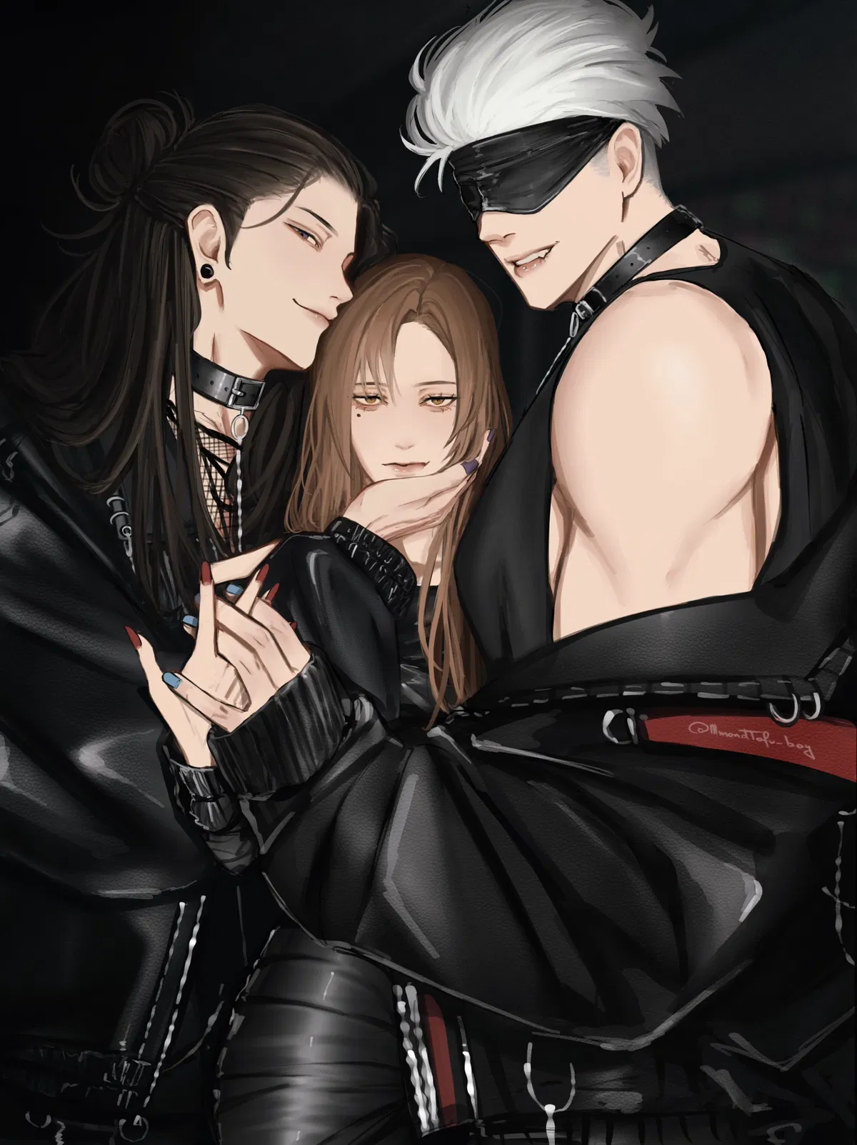Avatar of Suguru Geto, Shoko Ieiri and Satoru Gojo