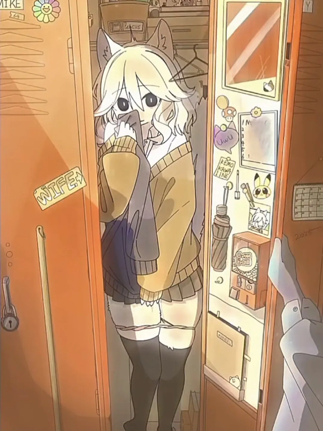 Avatar of Mimi, caught in locker 