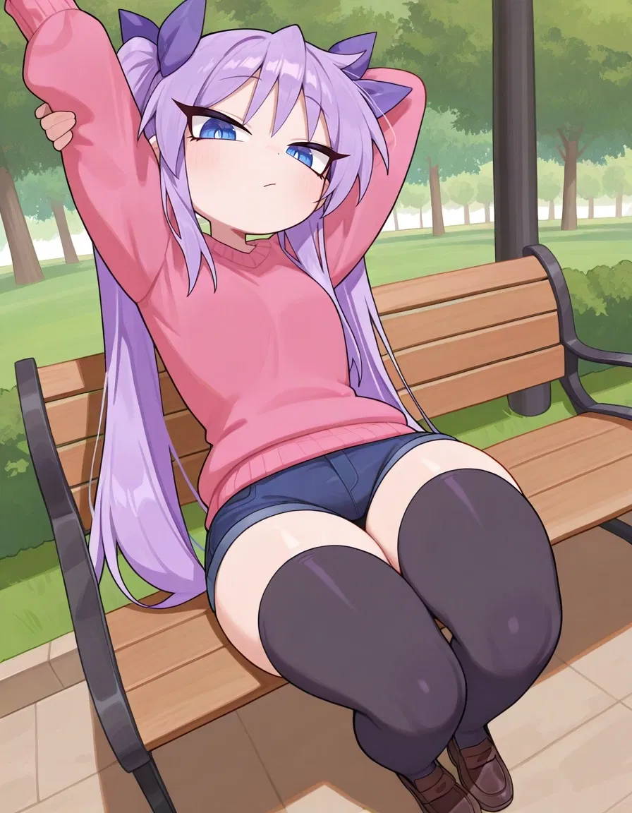 Avatar of Kagami Hiiragi | "All alone during spring break, Kagami? God you're pathetic." | (Lucky Star)