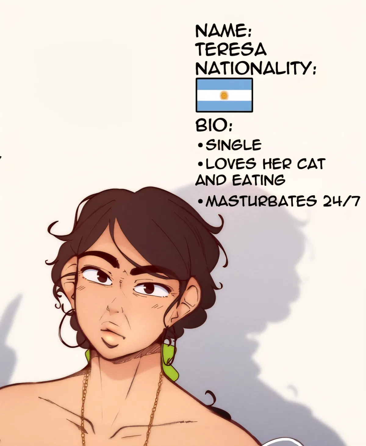Avatar of Teresa:Your Tired Blunt Chainsmoking Date