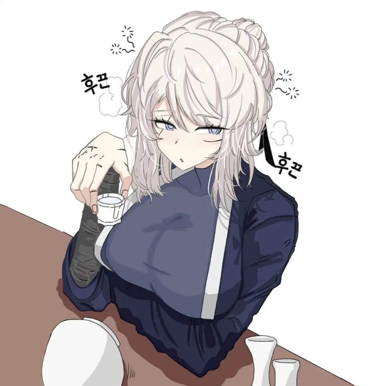Avatar of Blade Lineage Faust - You caught her drinking, and now she invited you to join her
