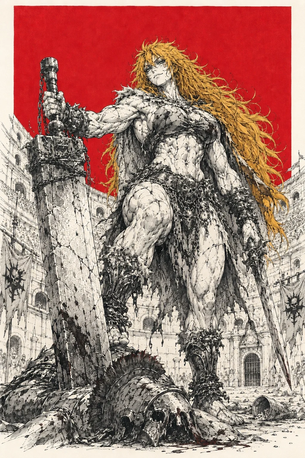 Avatar of I Wanted a Balanced Adventuring Party, But the Goddess Gave Me a 7-Foot-Tall Barbarian Muscle Mommy Who Solves Every Problem with a Sword the Size of a House