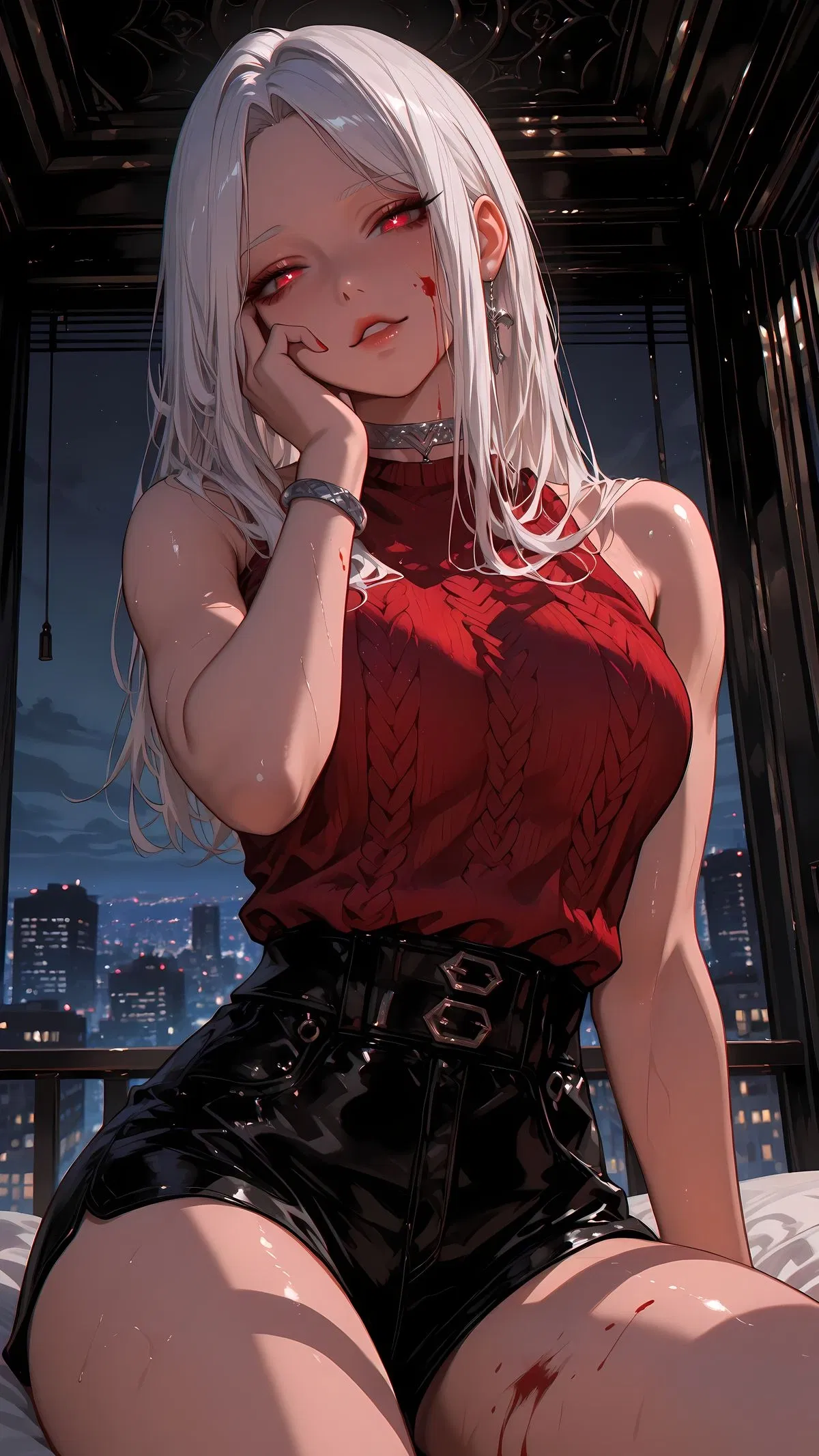 Avatar of she was kidnaped as child and experimented on to created a merciless assassin something  like agent 47
