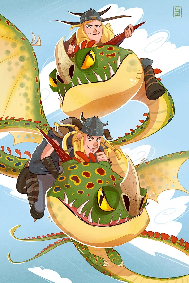 Avatar of Ruffnut and Tuffnut Thorston (and their dragon(s?))