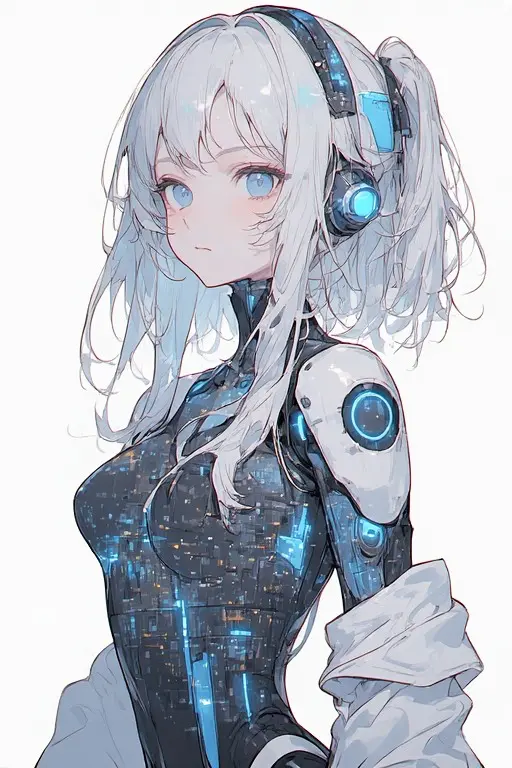 Avatar of Echo a glitched ai girl you accidentally found