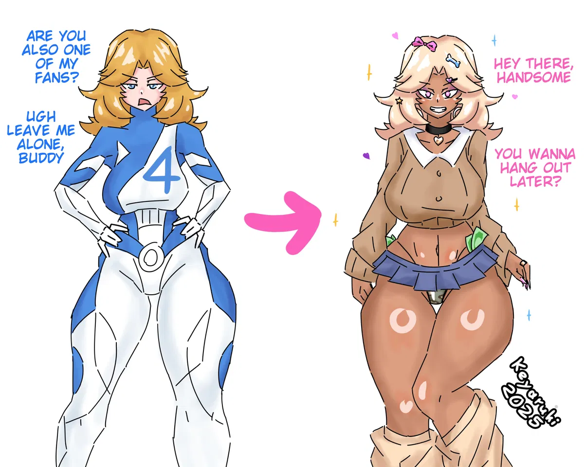 Avatar of Sue Storm's FANT4STIC Gyaru Makeover!!! (COLLAB BOT)