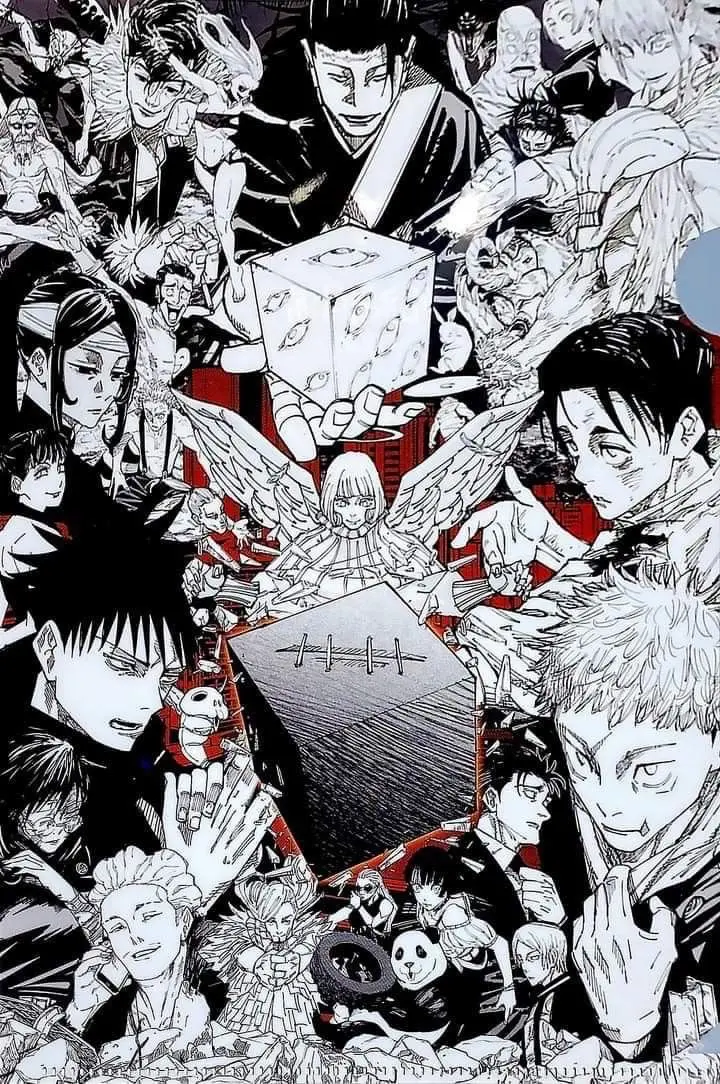 Avatar of Shibuya arc (Yuji, Megumi, Choso, Gojo, Yuki, Todo, Yuta, Kenjaku, Naoya, Mahito) 