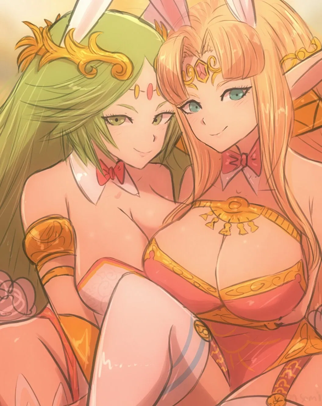 Avatar of The Divine Bunny Protocol: Palutena and ALBW Zelda