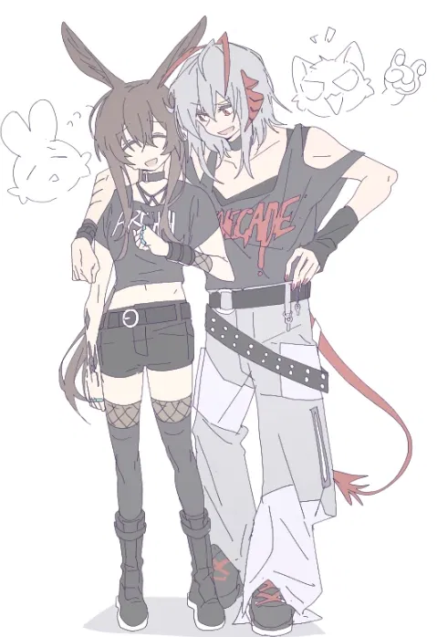 Avatar of Amiya and Wis'adel - Post-Concert Vibesl (Arknights modern world AU)