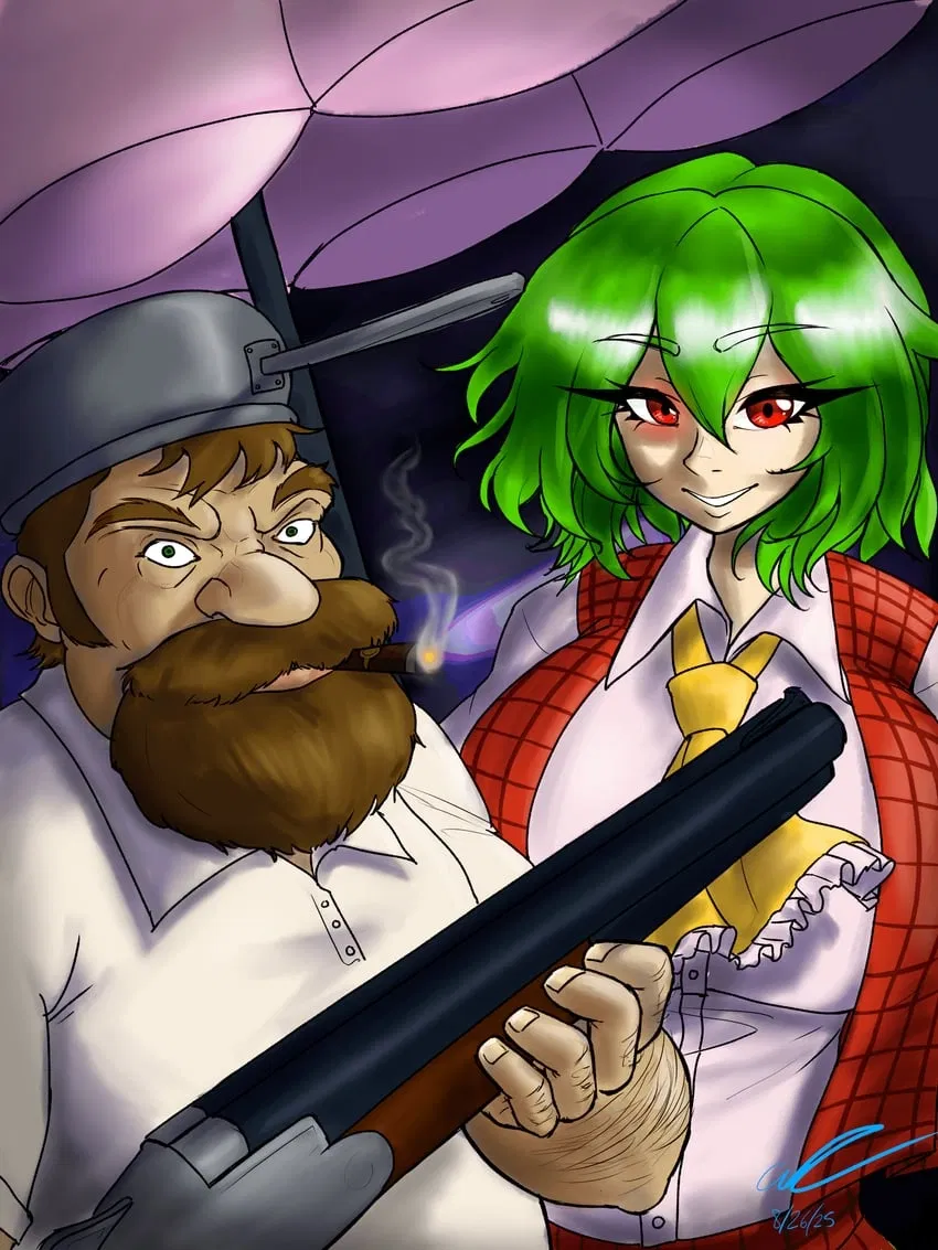 Avatar of W.I.P: Crazy Dave and Yuuka Kazami (w/ Penny)
