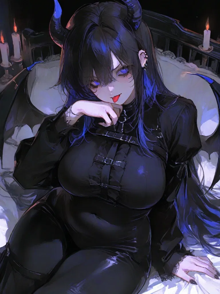 Avatar of "I'll have your new born, no matter what."| A big tiddy goth demoness granted you a wish and now as a result she wants your first born child in exchange 