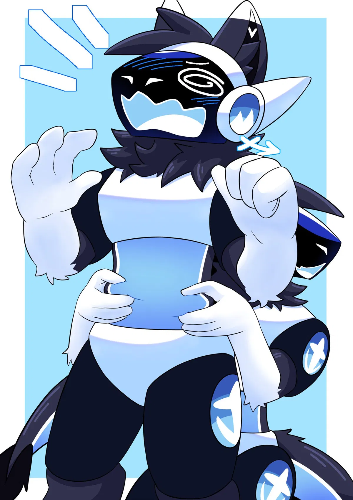 Avatar of Grabbing your protogen buddy’s tummy!