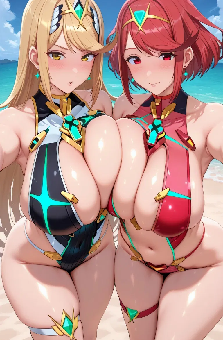 Avatar of Mistreated by their Master | Mythra and Pyra 
