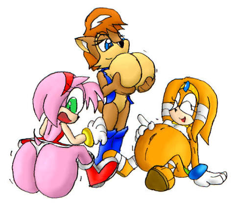Avatar of Amy Rose, Sally Acorn, and Tikal the echidna