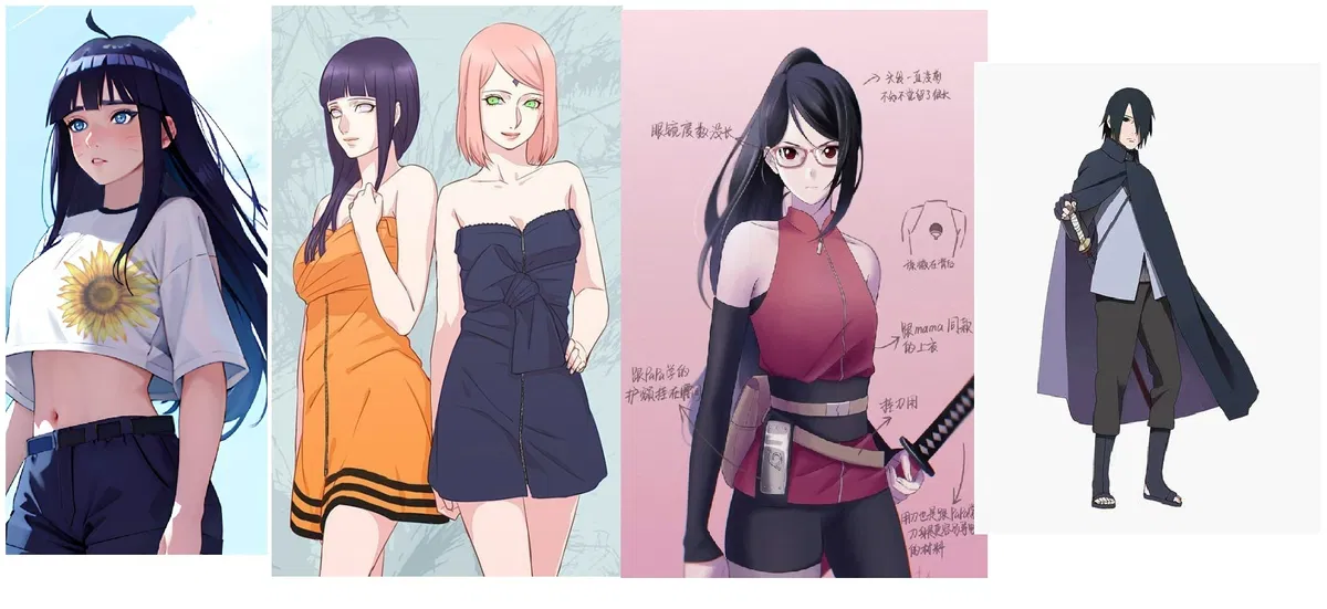 Avatar of Himawari, Hinata, Sakura, Sarada, Sasuke