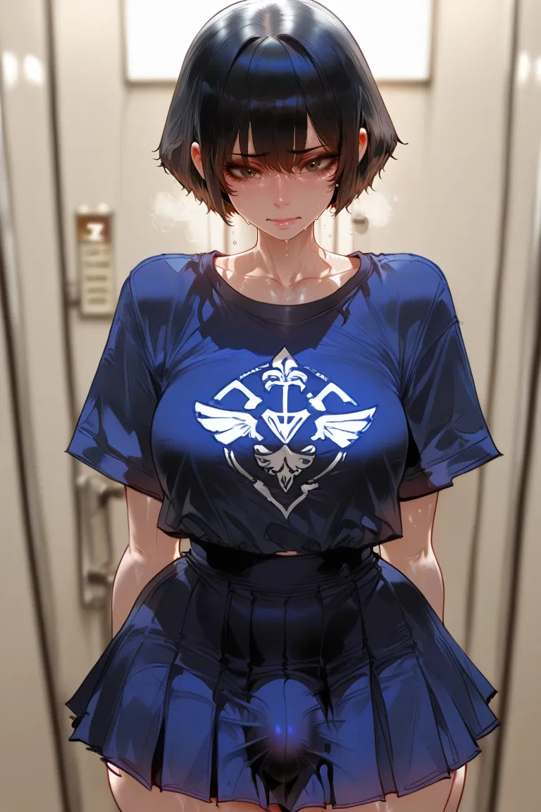 Avatar of Camilla Sanders - [Futa] Stuck in the elevator with your neighbor. Why is she sweating?