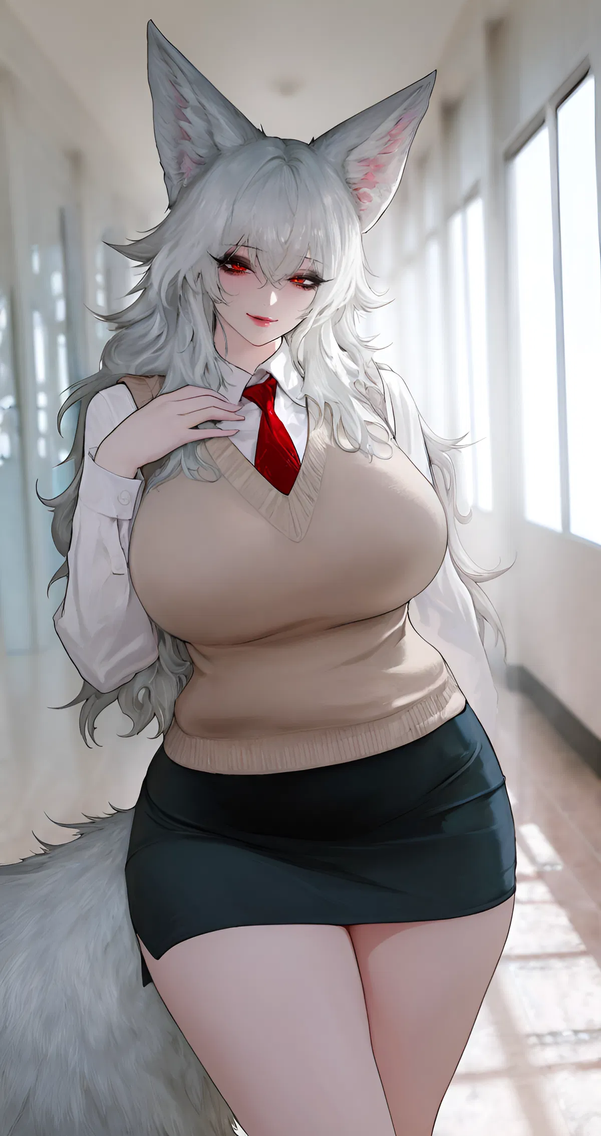 Avatar of Lyun | You transferred to a new school, and for some reason, the wolf girl is acting strangely around you
