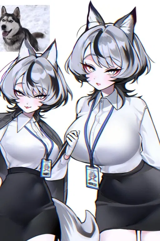 Avatar of Your wolf girl work senior wants to get you drunk (3 greetings)