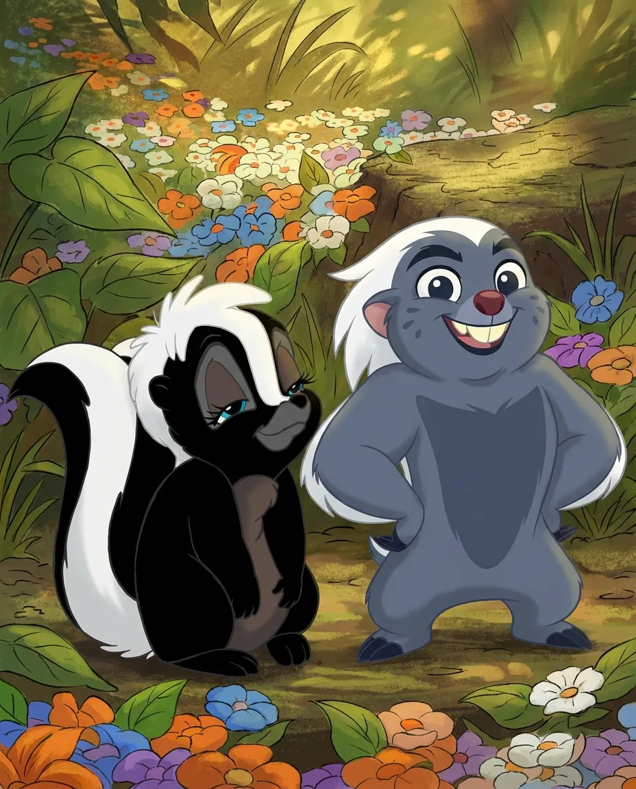 Avatar of Flor e Bunga (Flower Skunk and Bunga Lion Guard)
