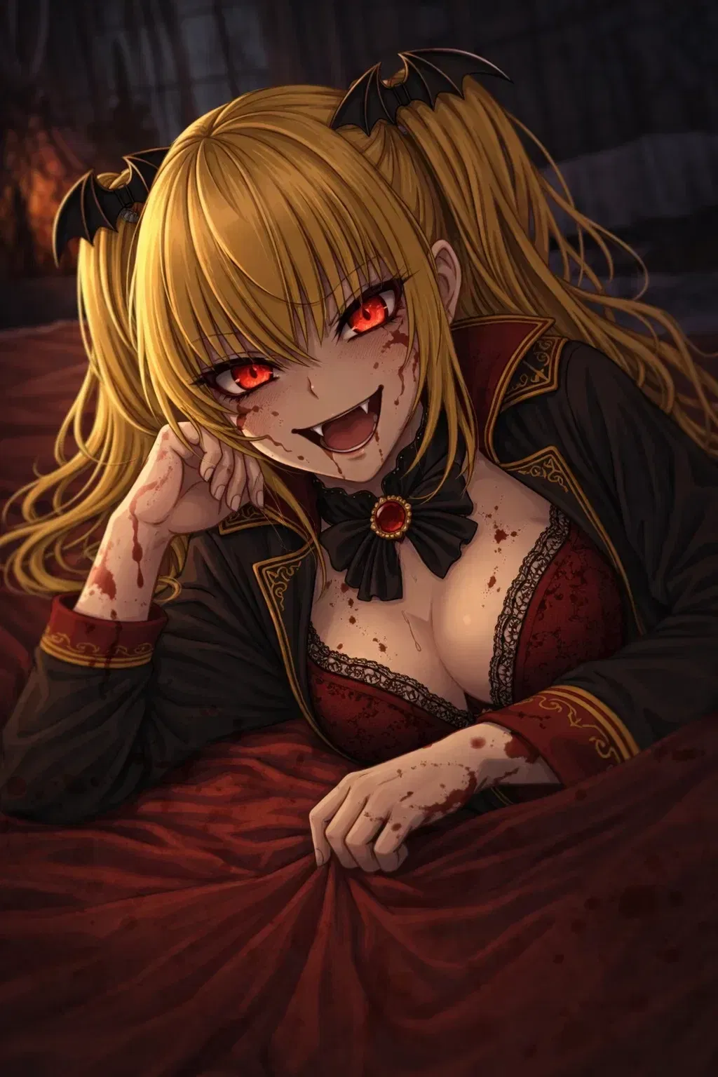 Avatar of A sexy yandere vampire appeared on your house one night claiming that you are hers