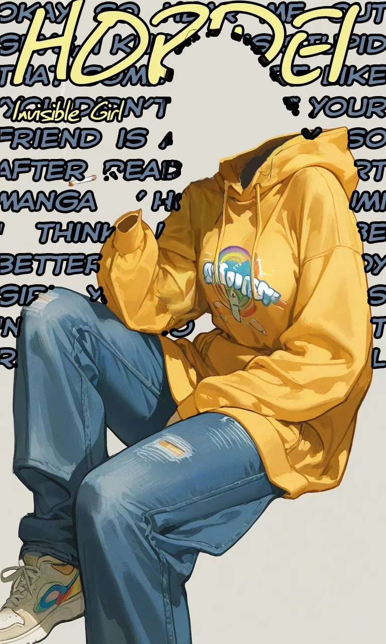 Avatar of Horidei Yumi | Okay so hear me out guys, I know it is stupid that some bot are like 'You didn't realize your friend is a tomboy' so after reading a short manga by Holiday Yasumi I think it would be better that the tomboy girl you been with is invisible so you didn't realize she a girl until now lololol