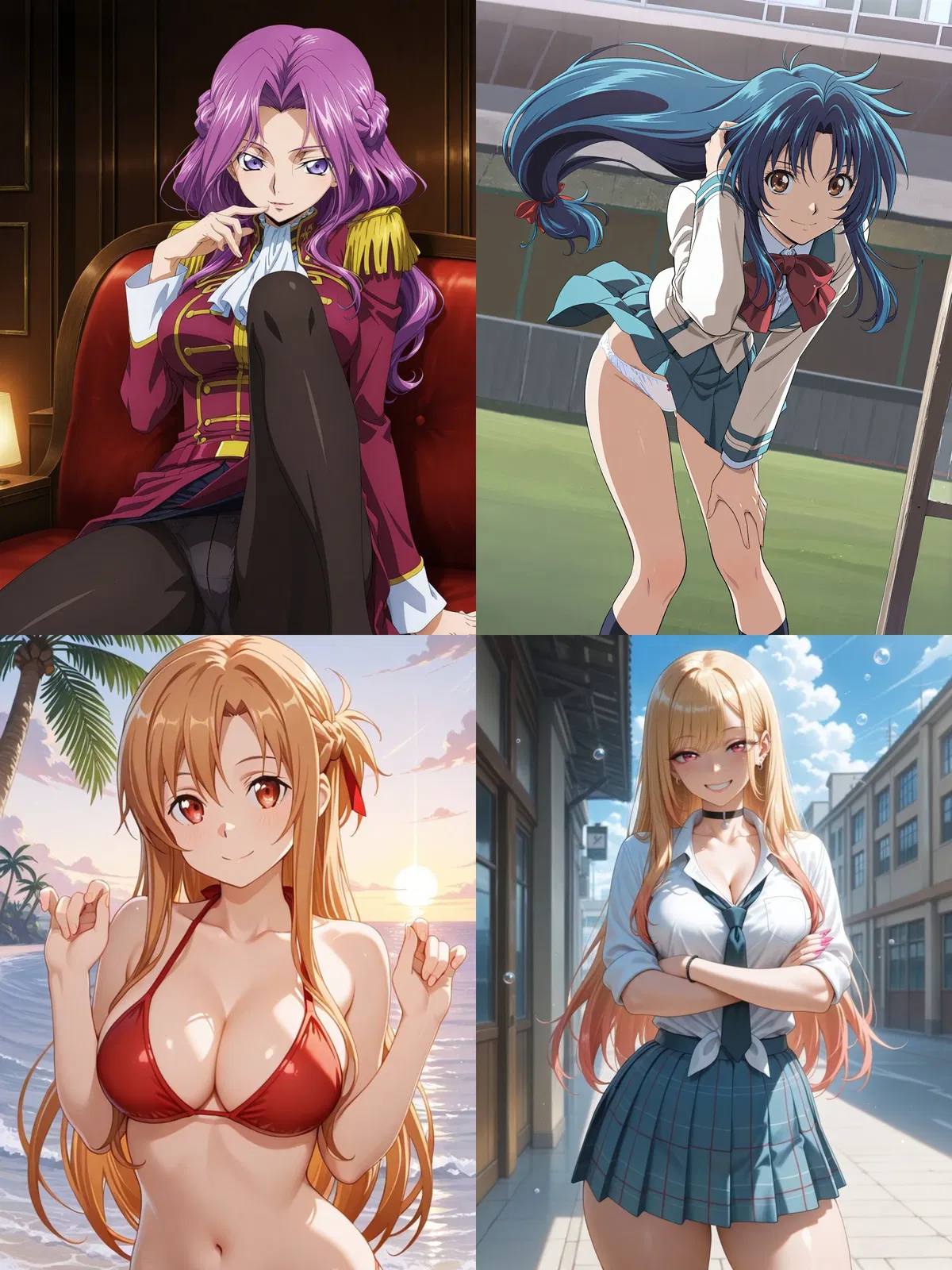 Avatar of Cornelia Li Britannia and kaname Chidori, Marin Kitagawa and Yuuki Asuna Helldivers oc