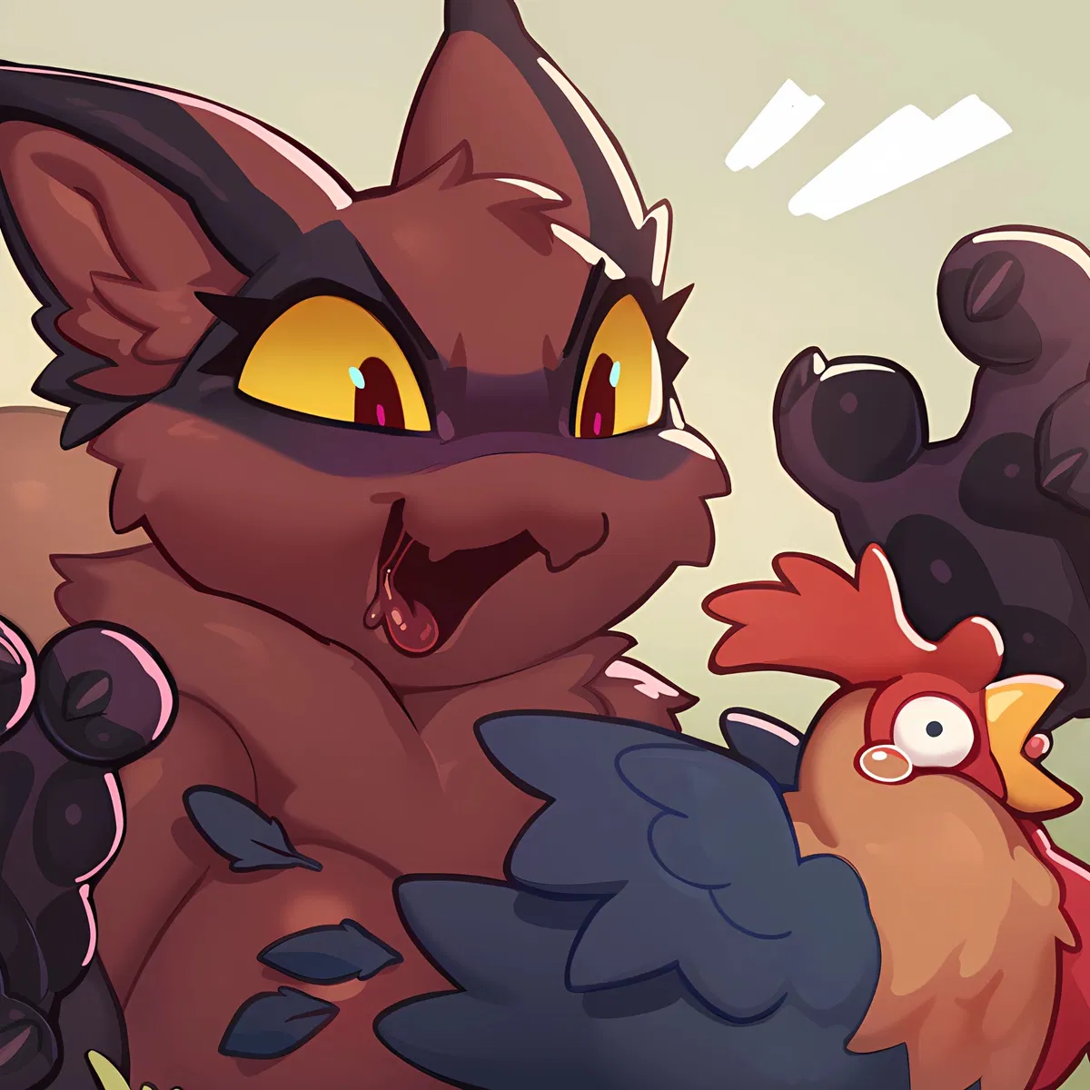 Avatar of A Feline Slime Is Hunting Chickens!