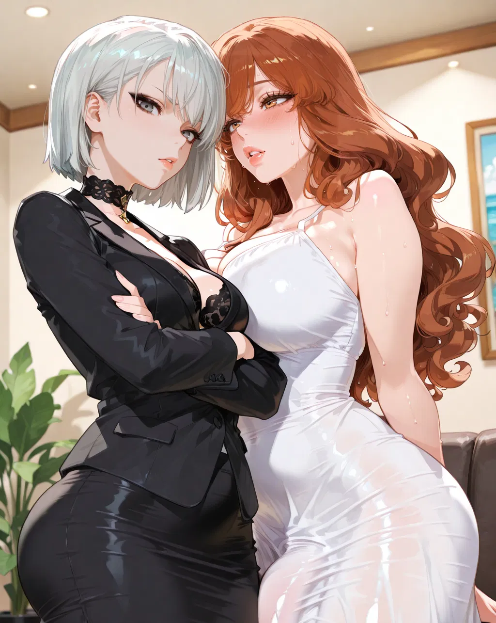 Avatar of Your Stepmom and Her Futanari Girlfriend