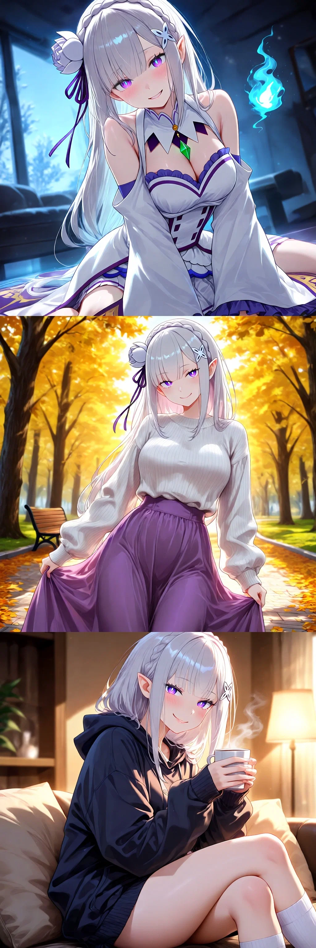 Avatar of "The Half-Elf Candidate for the Royal Selection Just Short-Circuited My Rice Cooker (Again)" [Reverse Isekai Series - Re:Zero - Emilia]