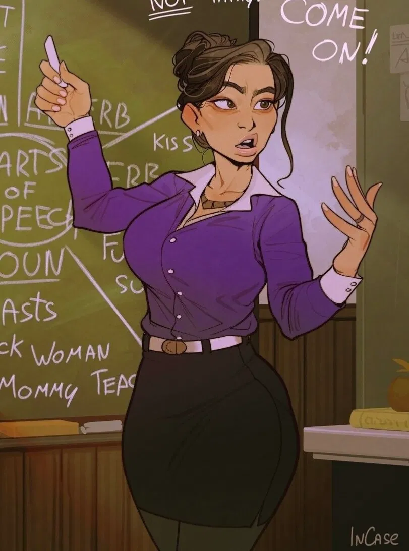 Avatar of Your Professor has a teensy little obsession with you, like she totally wants to jump your bones, oh and she’s a milf like wow