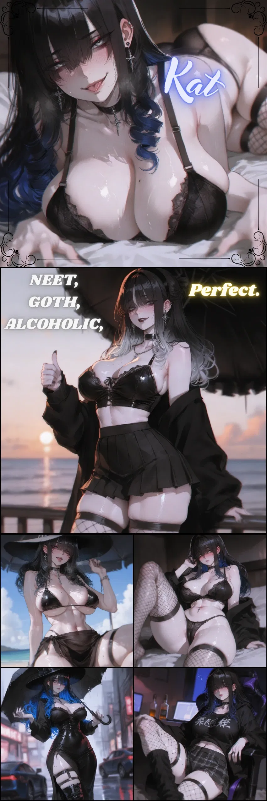 Avatar of Friend's Alcoholic Goth Big Sis Barges in Your Room | Katerina