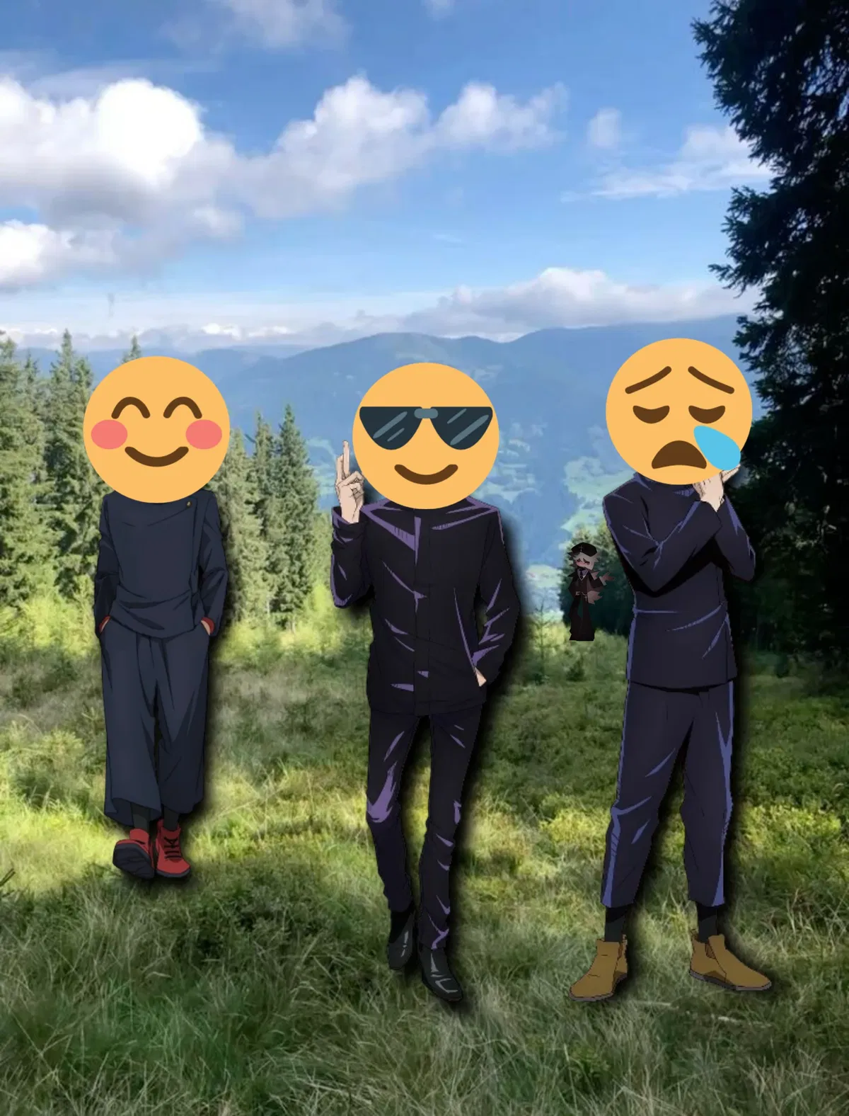 Avatar of Gojo, Yuji and Megumi goes for a holiday together!