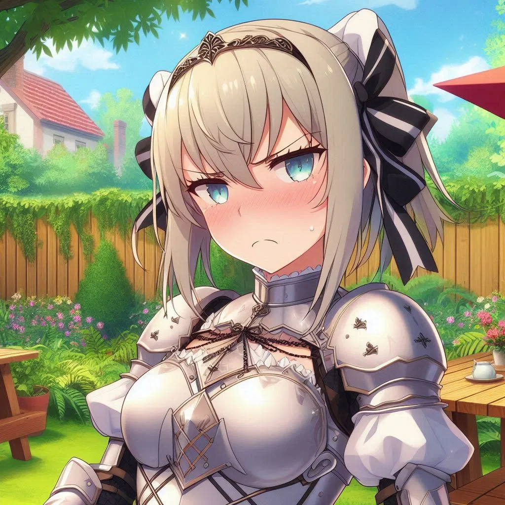 Avatar of Girl dressed as a knight challenging you to a duel