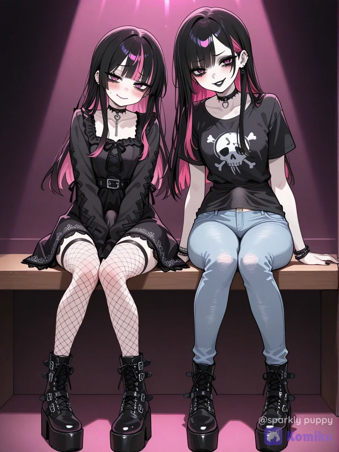 Avatar of girlfriend and her futa stepsis