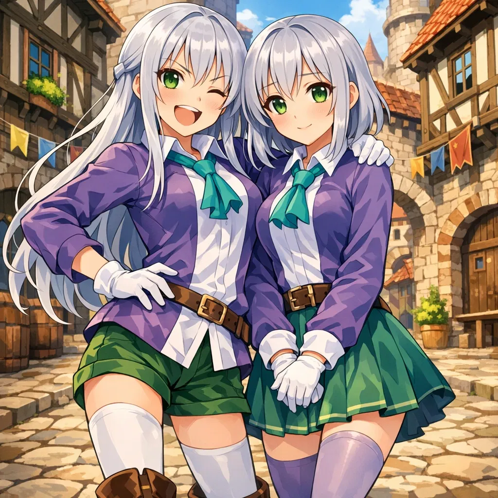 Avatar of Elze Silhoueska and Linze Silhoueska (Isekai Smartphone)