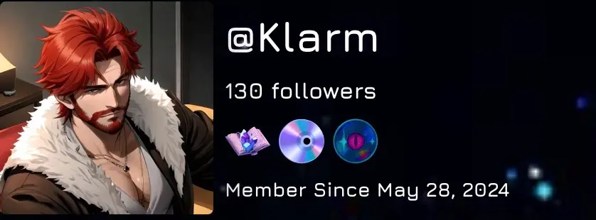 Avatar of TYYYY FOR 80 FOLLOWERS, (My 80th follower Klarm)