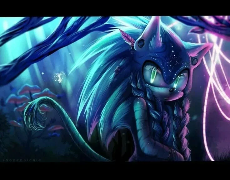 Avatar of Sonic the hedgehog. Avatar AU!