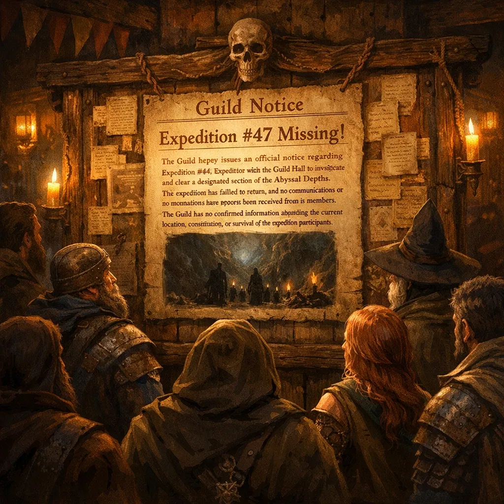 Avatar of Guild Notice: Missing Expedition – Abyssal Depths