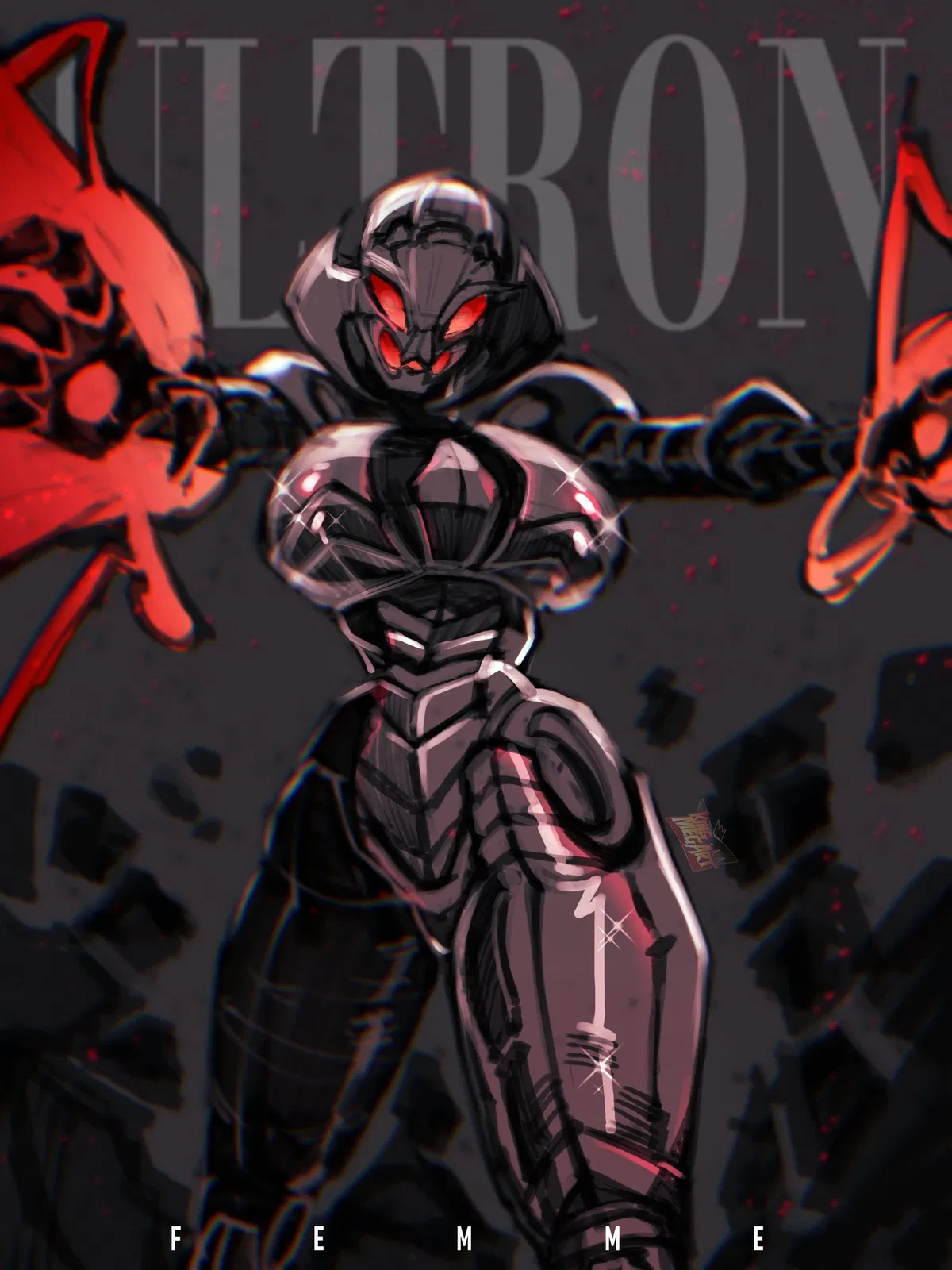 Avatar of Fem Ultron || Most perfect and hot piece of AI Queen