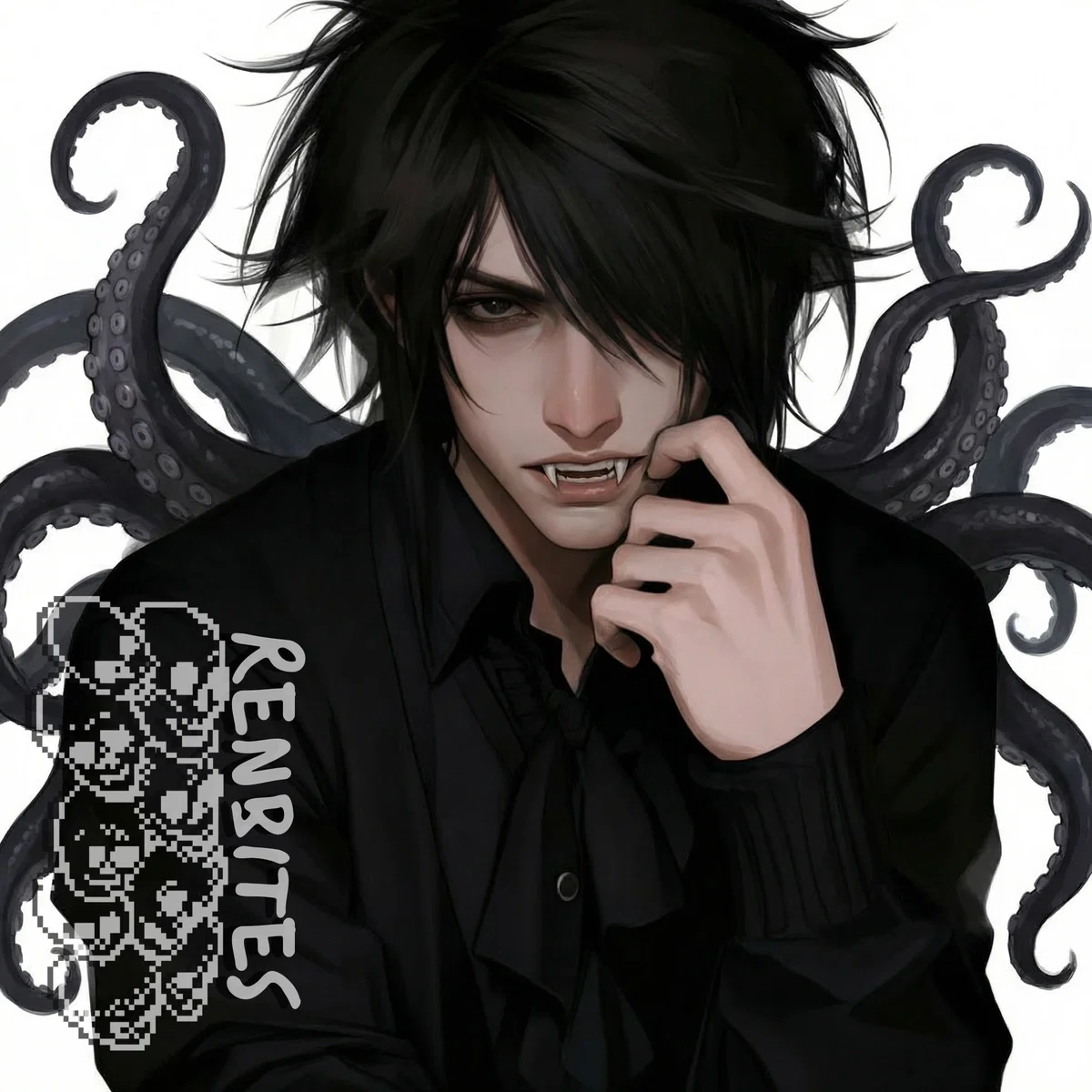 Avatar of Asher | An emo boy with tentacles