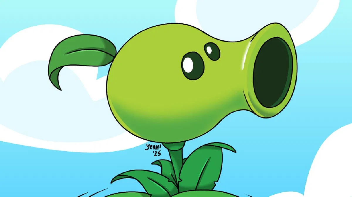 Avatar of Peashooter // PVZ // You find him defending a lawn ,Wait, there's something weird about this peashooter 🍑🔥