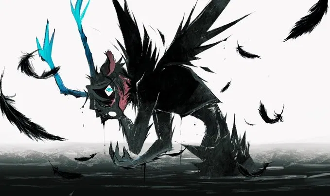 Avatar of The Roaring Knight / Through patches of Dark fountains.